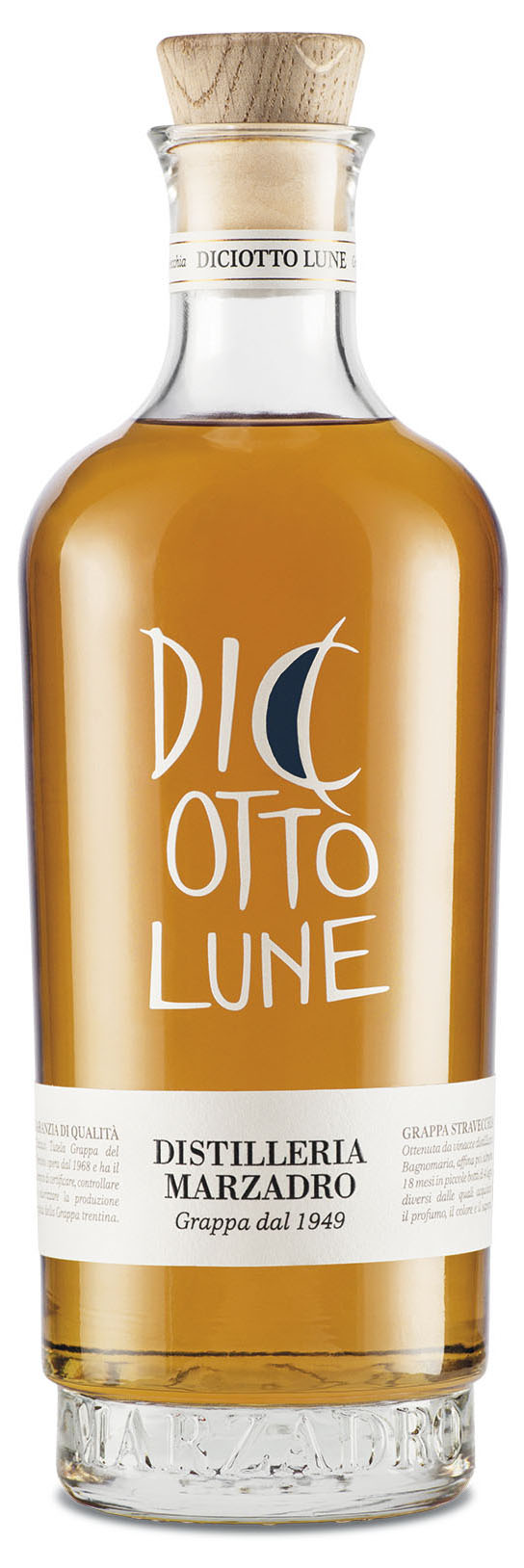 Marzadro Grappa Le Diciotto Lune, 0,5 l Marzadro Grappa Le Diciotto Lune, 0,5 l