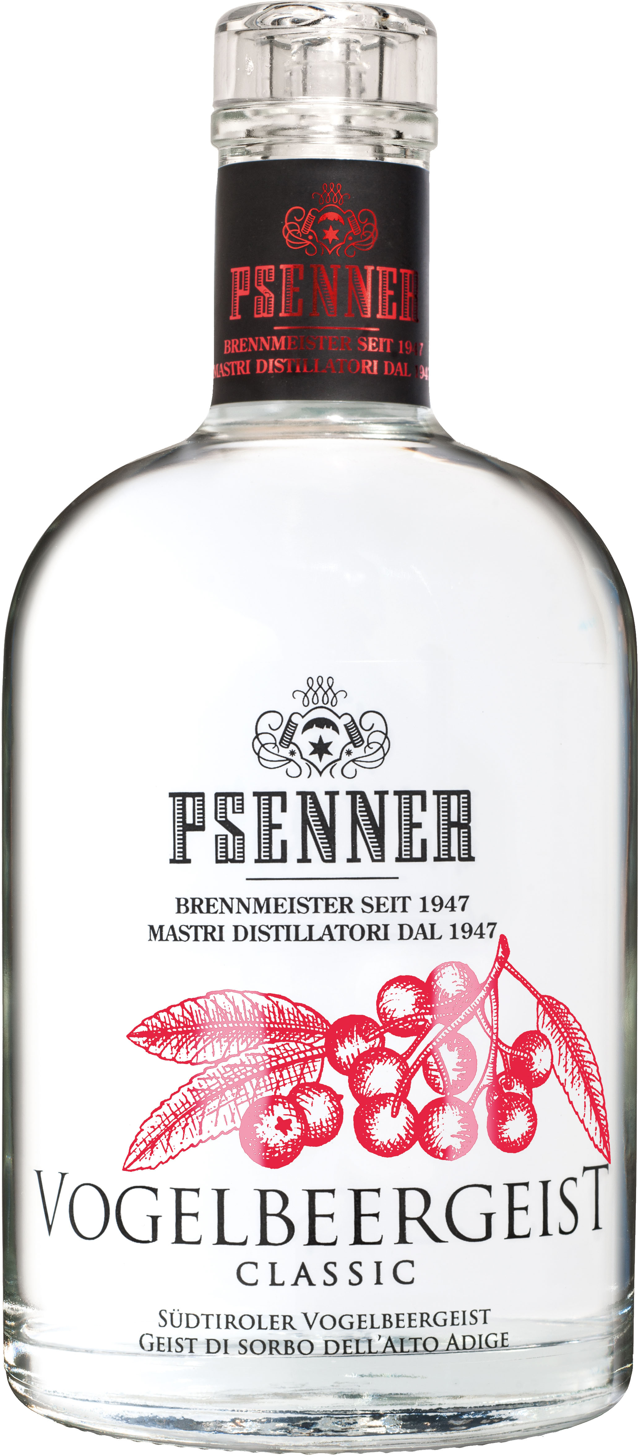 Psenner Vogelbeergeist classic 0,7 lt. Psenner Vogelbeergeist classic 0,7 lt.