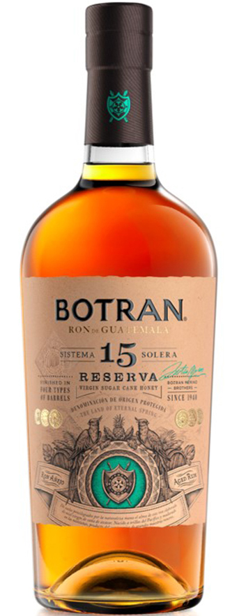 Botran Rum 15 J. riserva, 0,7 lt. Botran Rum 15 J. riserva, 0,7 lt.