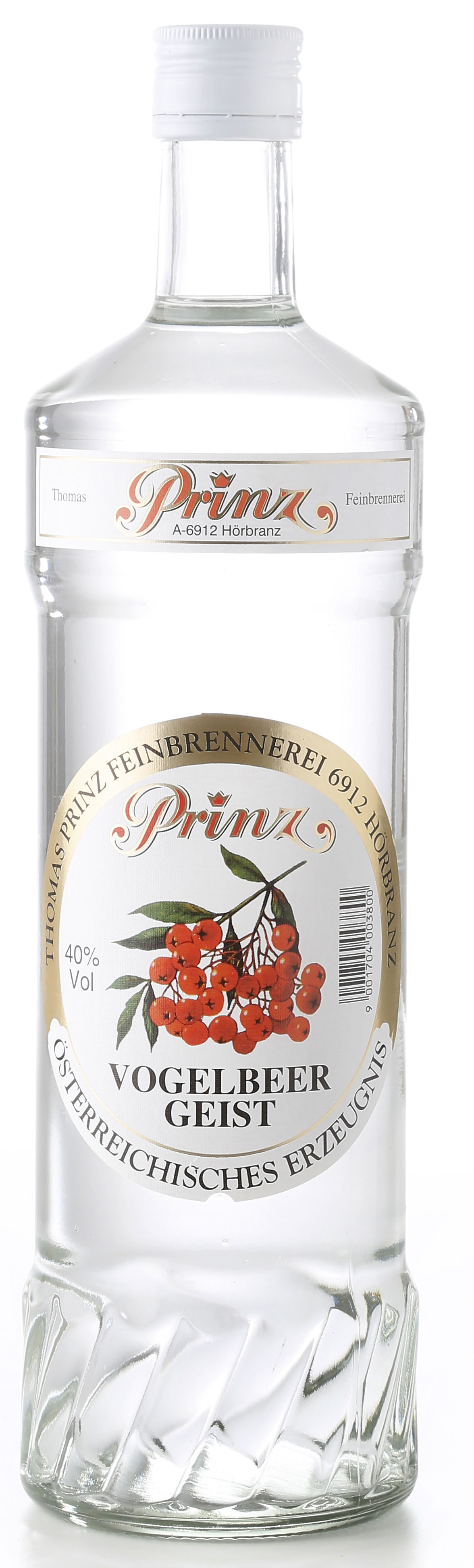 Prinz Vogelbeergeist 40% Vol., 1 lt. Prinz Vogelbeergeist 40% Vol., 1 lt.