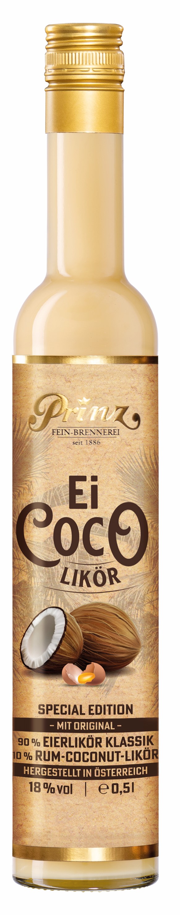 Prinz Ei Coco Likör, 0,5 l Prinz Ei Coco Likör, 0,5 l