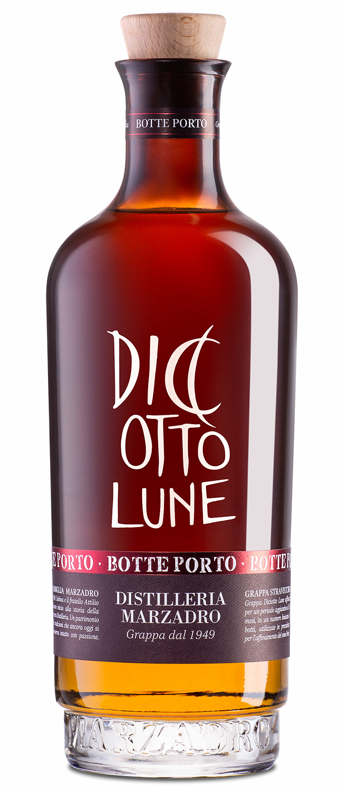 DiciottoLune-Port-0-7-l Marzadro Grappa Le Diciotto Lune Riserva Porto, 0,7 l
