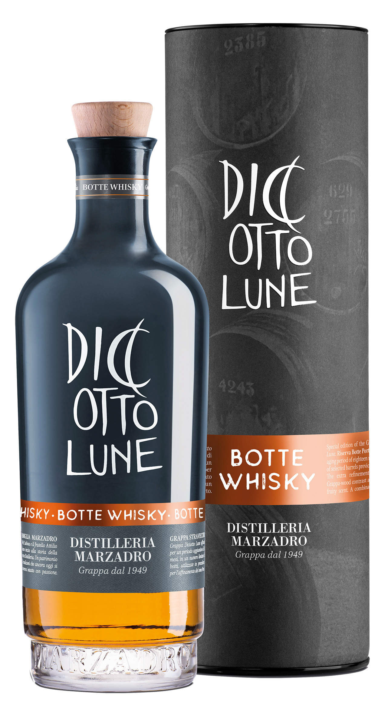 Marzadro Grappa Diciotto Lune Botte Whisky, 0,5 l Marzadro Grappa Diciotto Lune Botte Whisky, 0,5 l