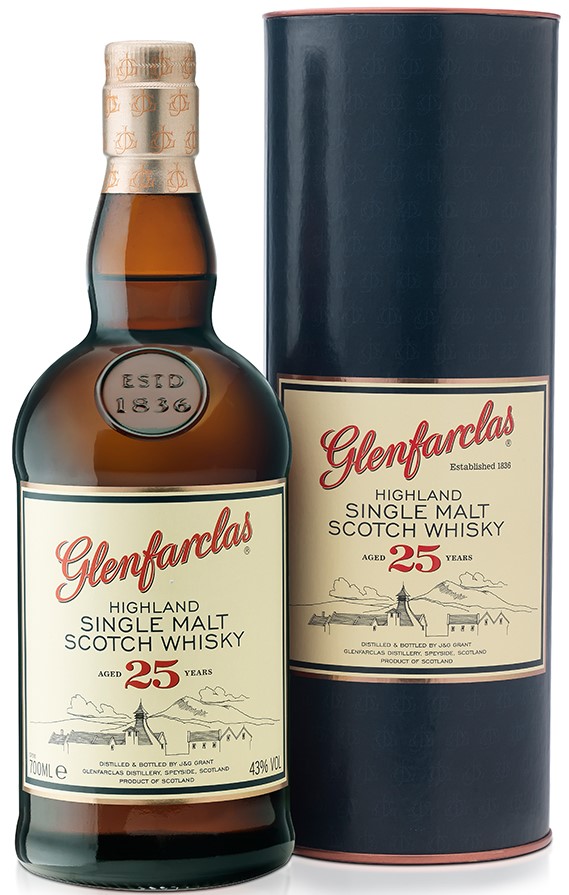 Glenfarclas Single Malt Highland Whisky 25 in GD. 0,7 l Glenfarclas Single Malt Highland Whisky 25 in GD. 0,7 l