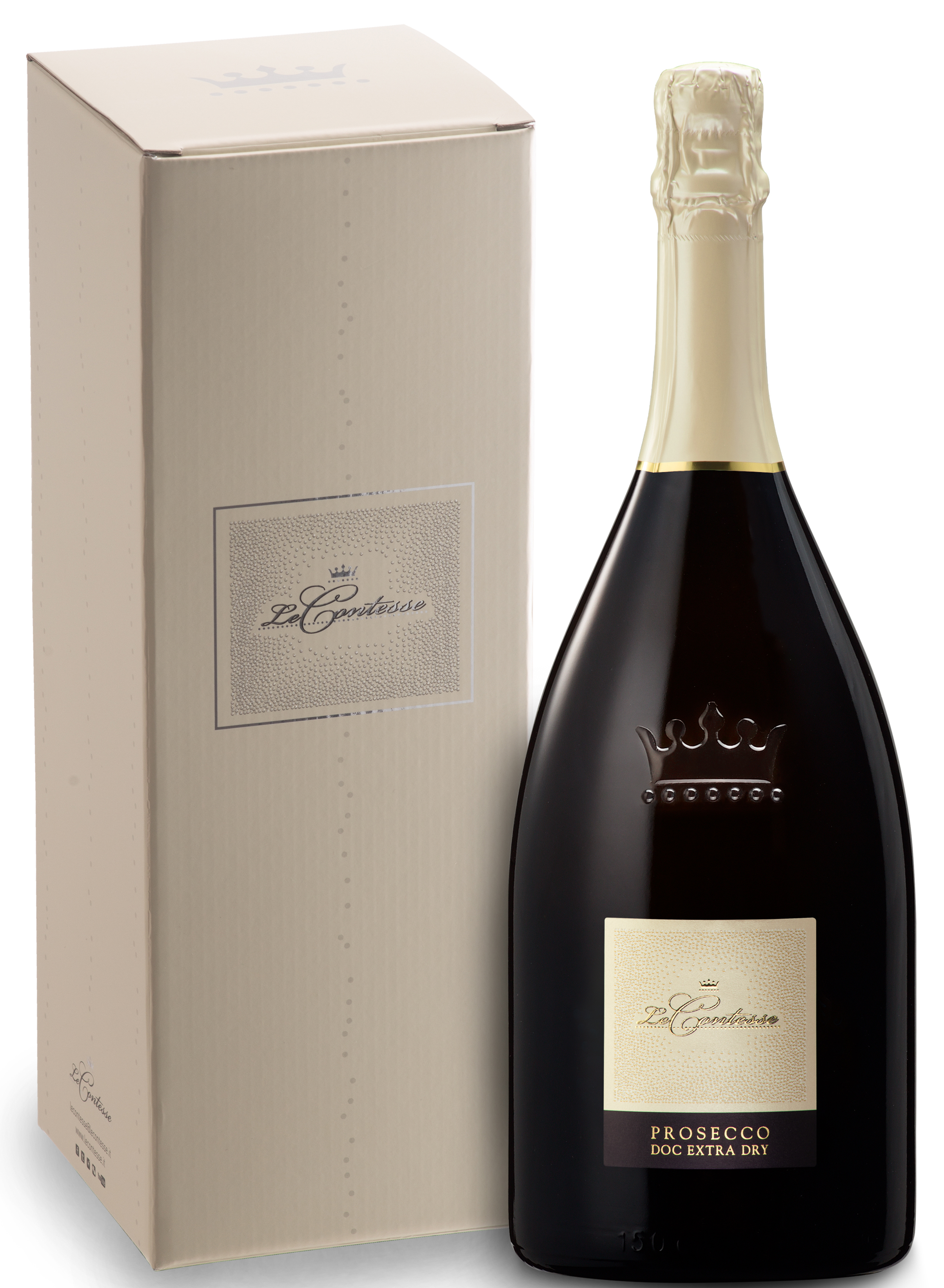 Le Contesse Prosecco Spumante extra dry, 1,5 l im GK